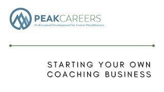 Starting a coaching business