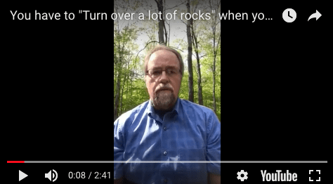 turn over a lot of rocks