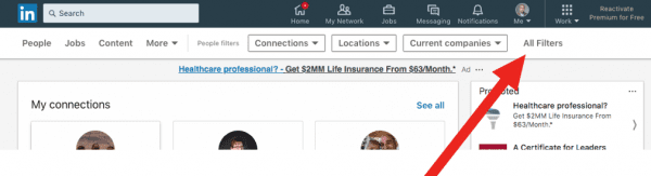 LinkedIn Screenshot